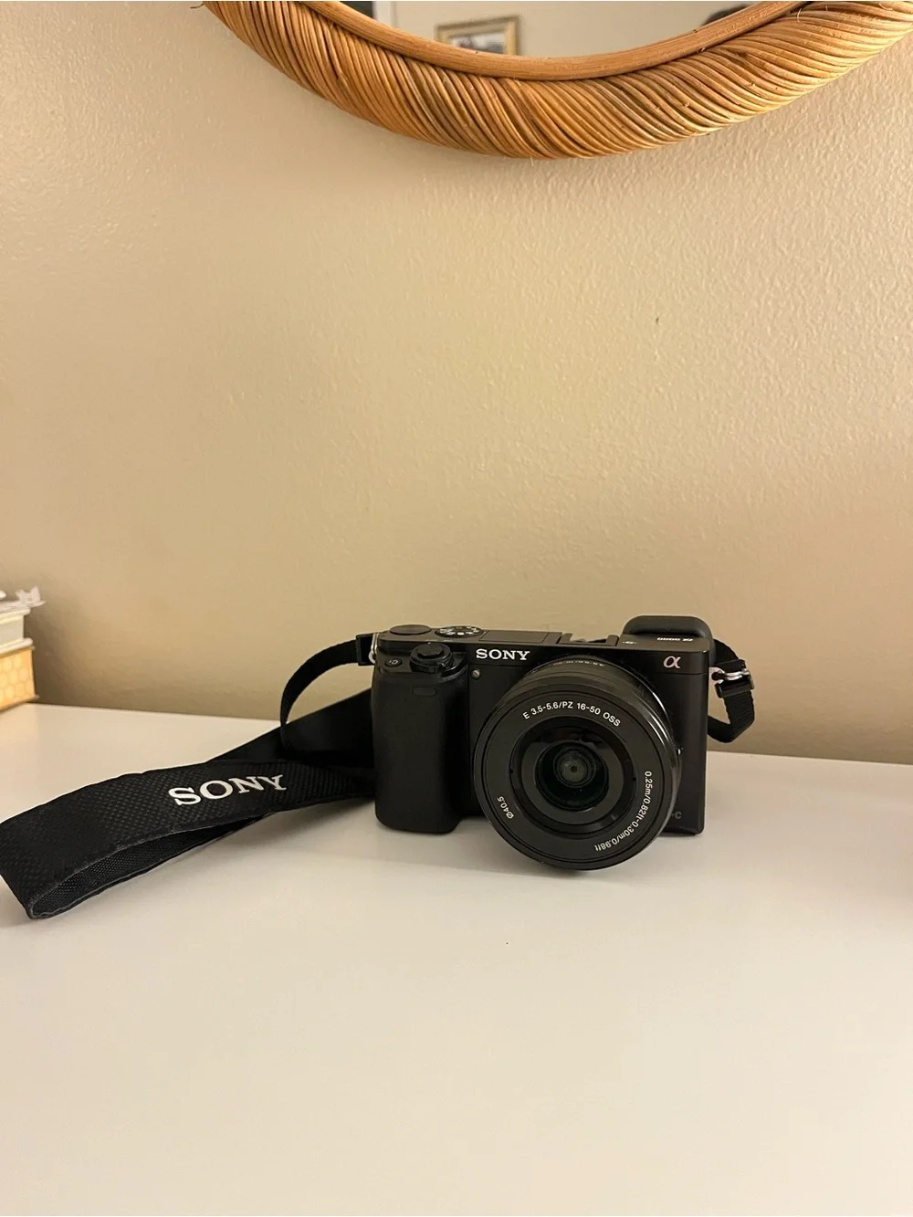 Sony Alpha a6000 Mirrorless Digital Camera in Black with 16-50mm Lens